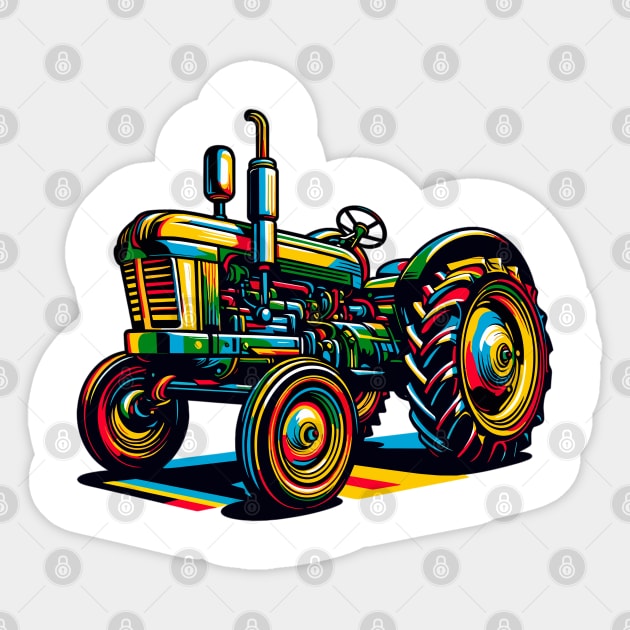 Tractor Sticker by Vehicles-Art